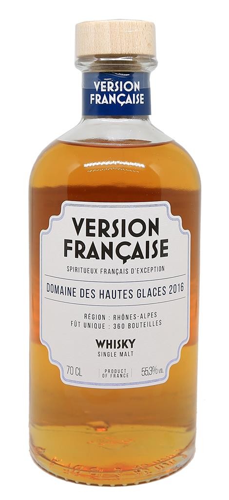 Whisky Français Version Française Domaine des Hautes Glaces 2016 55