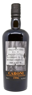 CARONI - 1996 - 20 ans - Trespassers Full Proof - 35th release - Bottled 2016 - 70,10%