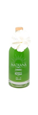 MADIANA - Zandoli - Cocktail artisanal au rhum agricole de Martinique - Jus Ananas, orange, banane verte et épices - 15%