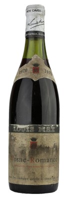 Vosne Romanée 1970 - Domaine Louis Max - achat pas cher vieux millesimes au meilleur prix avis