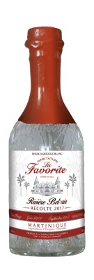 LA FAVORITE - Rhum Blanc - Rivière Bel Air - Millésime 2017 - 53%  achat pas cher meilleur prix avis bon