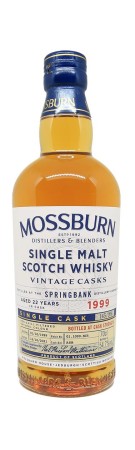 Mossburn - Springbank 22 ans - Millésime 1999 - Single Cask n° 01.1099.SC4 - 54.7%