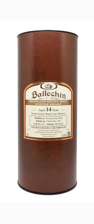 BALLECHIN - 2008 - 14 ans - Grand Arome Savanna Rum Cask - 61%